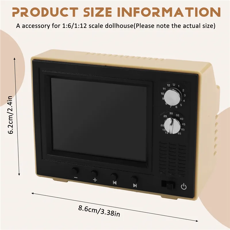 Mini 90s Retro TV - Nostalgia in the Palm of Your Hand with USB